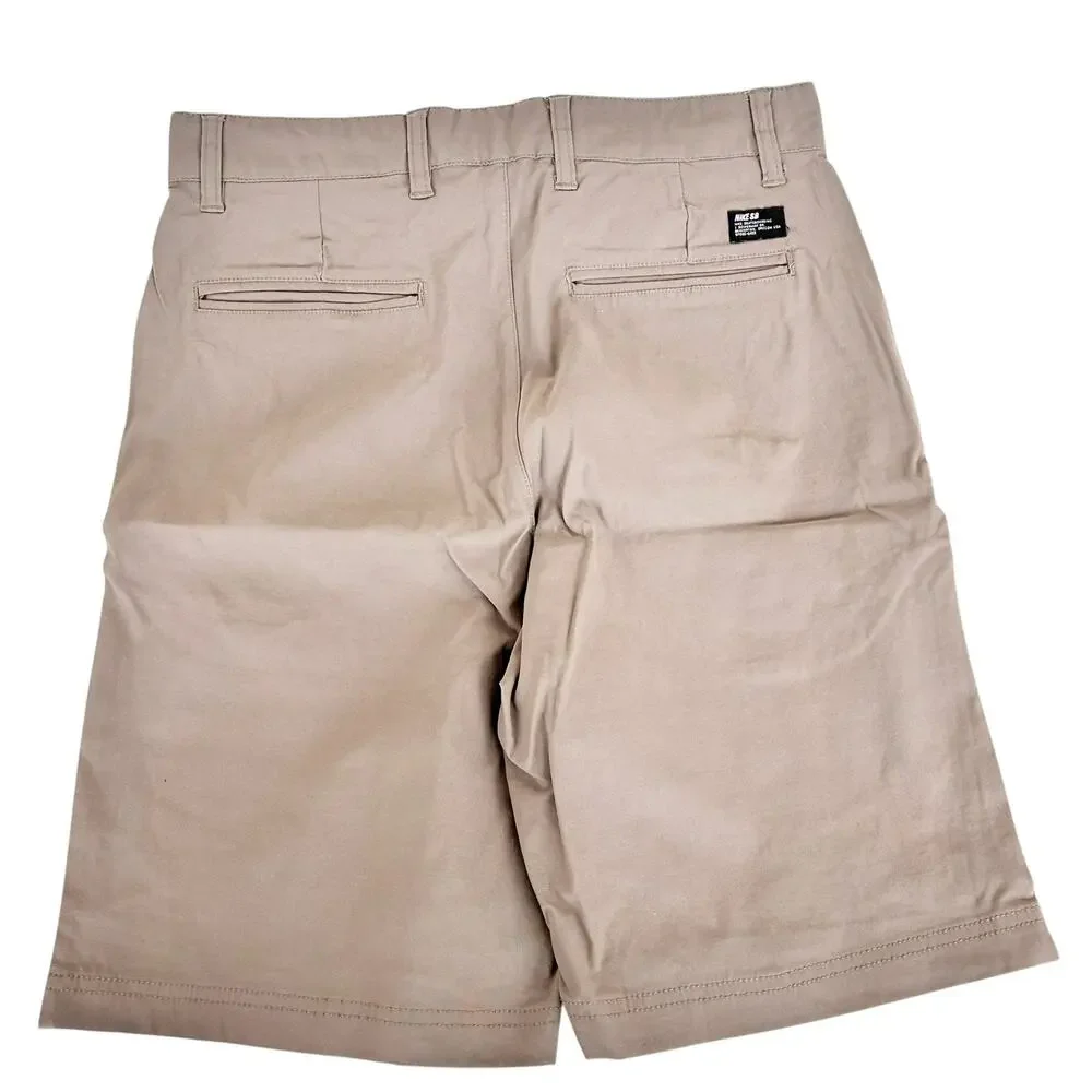 Nike SB Tan Flat Front Shorts Sz 28